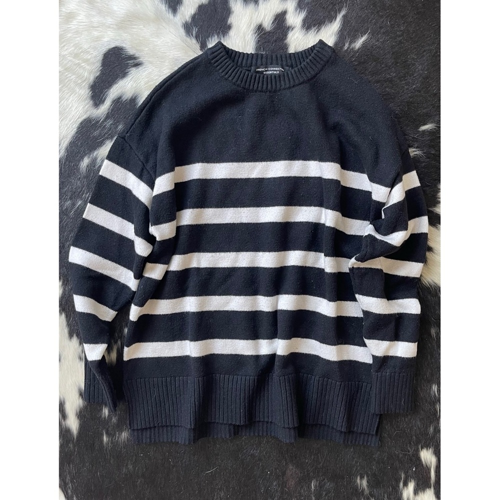 French Connection Essentials Classic Striped Swea… - image 2